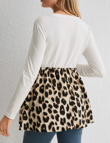 Bluza SHEIN Maternity, animal print Animal print