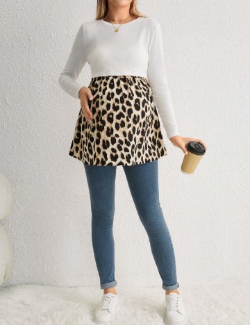 Bluza SHEIN Maternity, animal print