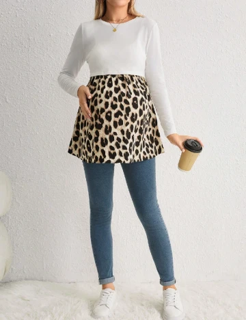 Bluza SHEIN Maternity, animal print Animal print