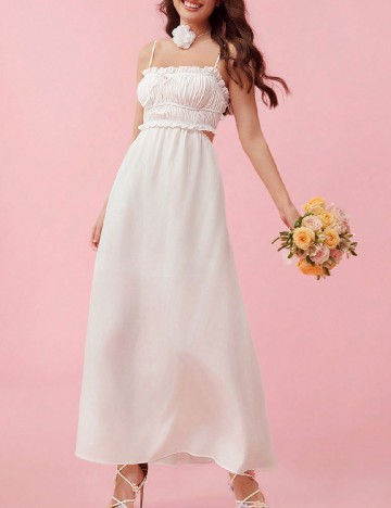 
						Rochie lunga SHEIN, alb