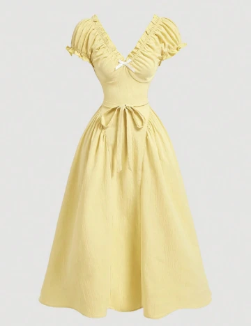 Rochie medie SHEIN, galben