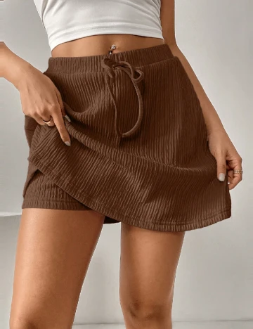 Fusta pantalon SHEIN CURVE, maro