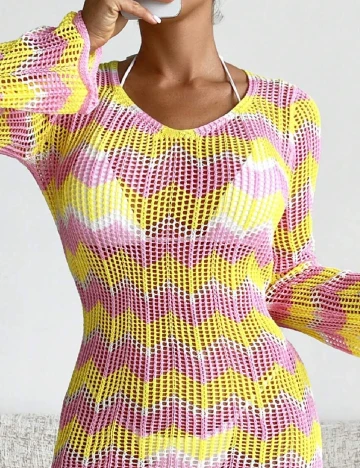 Rochie de plaja SHEIN, mix culori