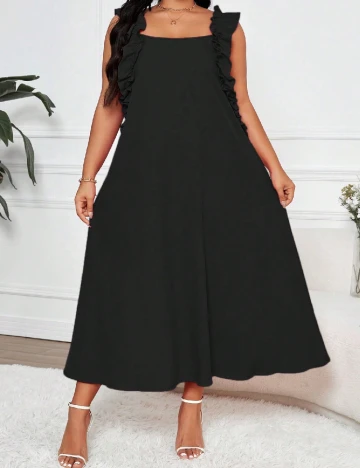 Rochie lunga SHEIN CURVE, negru
