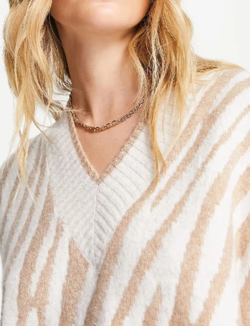 Vesta Top Shop, alb/crem