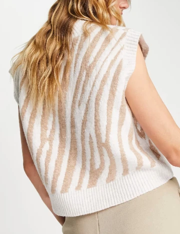 Vesta Top Shop, alb/crem