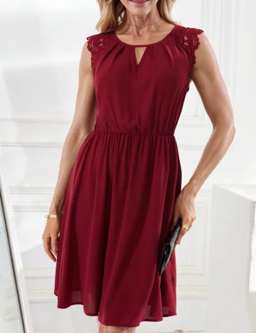 Rochie scurta Emery Rose, rosu