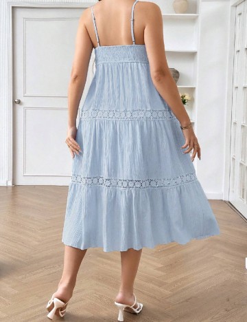 Rochie medie SHEIN CURVE, albastru