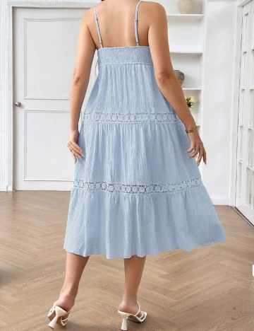Rochie medie SHEIN CURVE, albastru