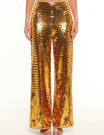 
						Pantaloni SHEIN, auriu