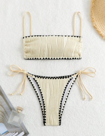 
						Costum de baie SHEIN, galben