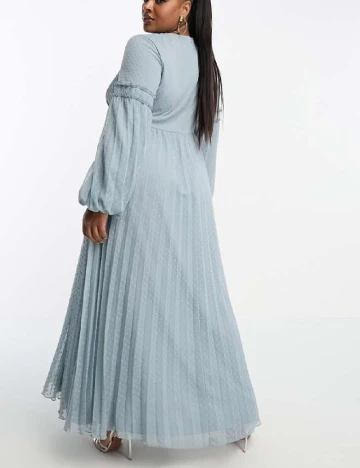 Rochie lunga ASOS Curve, albastru Albastru