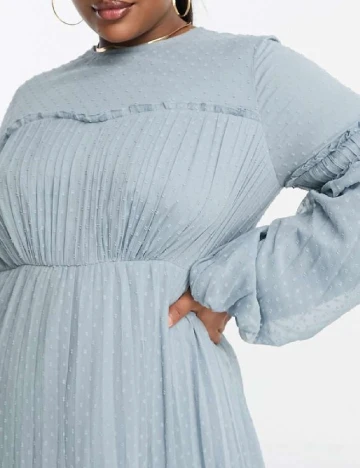 Rochie lunga ASOS Curve, albastru Albastru