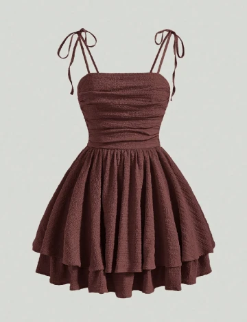Rochie scurta SHEIN, maro