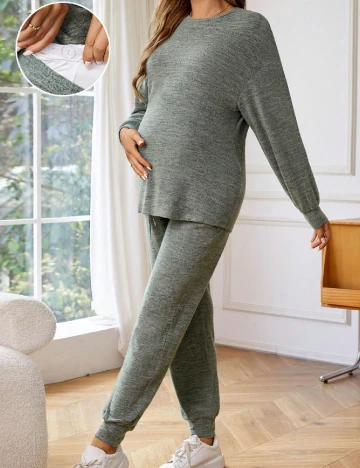 Compleu SHEIN Maternity, verde Verde