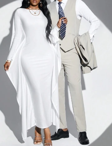 Rochie lunga SHEIN, alb