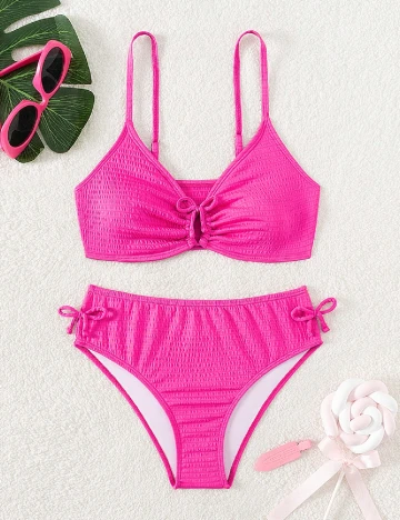 Costum de baie Shein Kids, roz