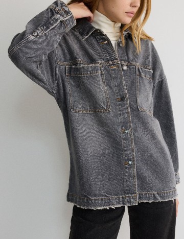 
						Jacheta Oversize Reserved, gri