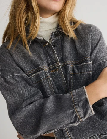 Jacheta Oversize Reserved, gri