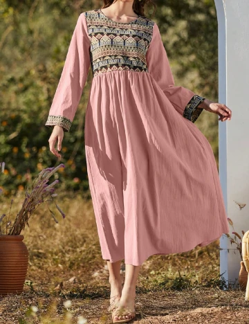 Rochie lunga SHEIN, roz Roz