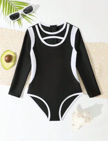 Costum de baie Shein Kids, negru