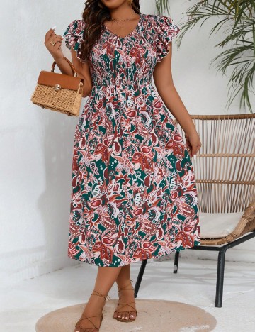 
						Rochie medie SHEIN CURVE, mix culori