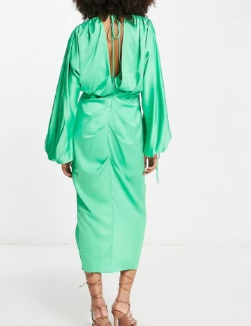 Rochie medie ASOS, verde