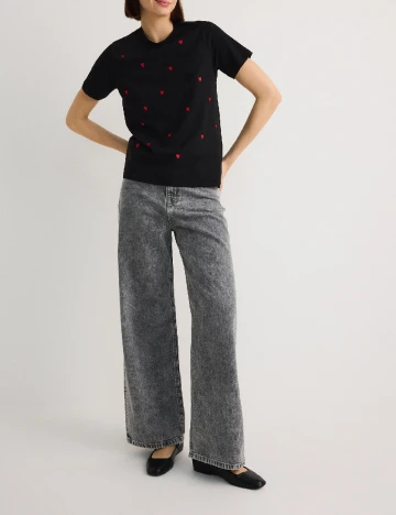 Tricou Reserved, negru