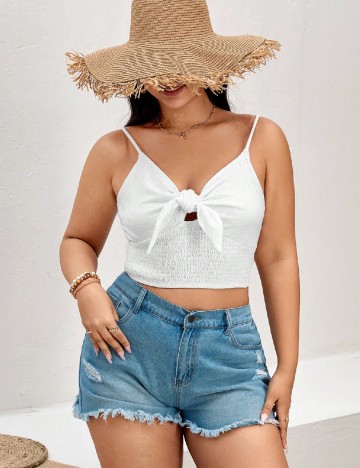 
						Top SHEIN CURVE, alb