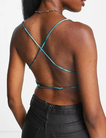 Top Pull&Bear, albastru Albastru