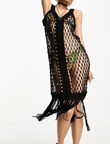 Rochie de plaja Reclaimed Vintage, negru Negru