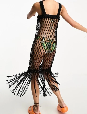 Rochie de plaja Reclaimed Vintage, negru Negru