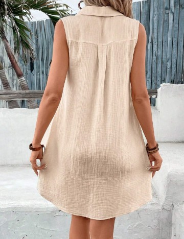 Rochie scurta SHEIN, crem