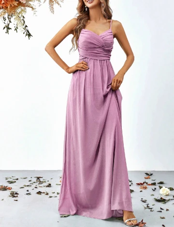 Rochie lunga Faeriesty, roz