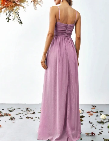 Rochie lunga Faeriesty, roz