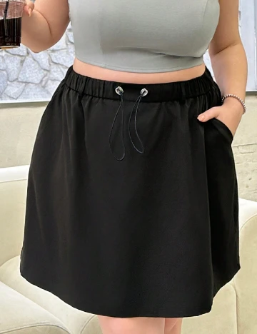 Fusta SHEIN CURVE, negru Negru