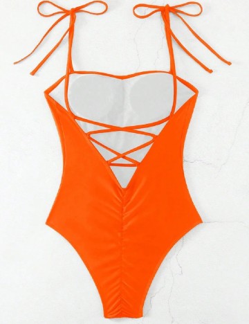 Costum de baie SHEIN, portocaliu