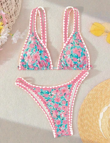 Costum de baie SHEIN, roz