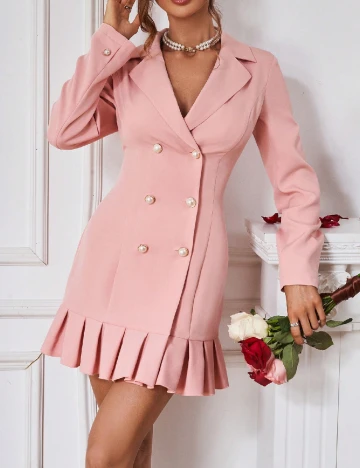 Rochie scurta SHEIN, roz Roz