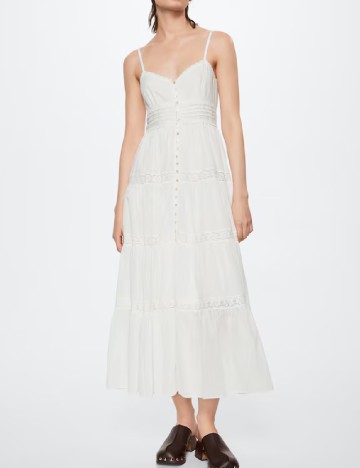 
						Rochie lunga Mango, alb