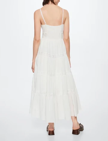 Rochie lunga Mango, alb