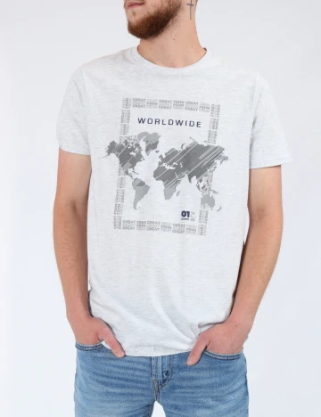 Tricou Milano Bulls, gri Gri