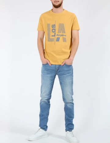 Tricou Milano Bulls, mustar