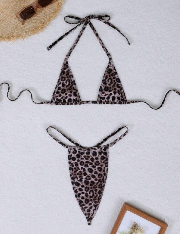 
						Costum de baie SHEIN, animal print