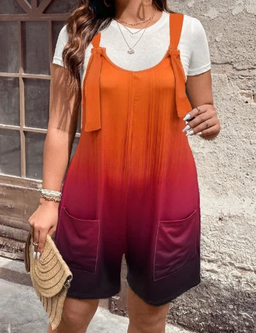 Salopeta SHEIN CURVE, mix culori