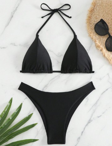
						Costum de baie SHEIN, negru