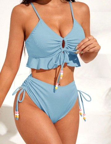 
						Costum de baie SHEIN, bleu