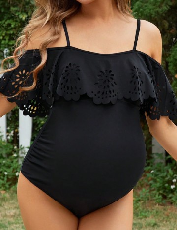 
						Costum de baie SHEIN Maternity, negru