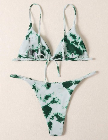 Costum de baie SHEIN, verde