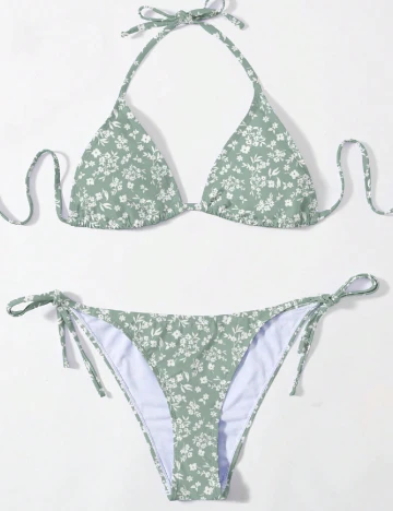 Costum de baie SHEIN, verde Verde
